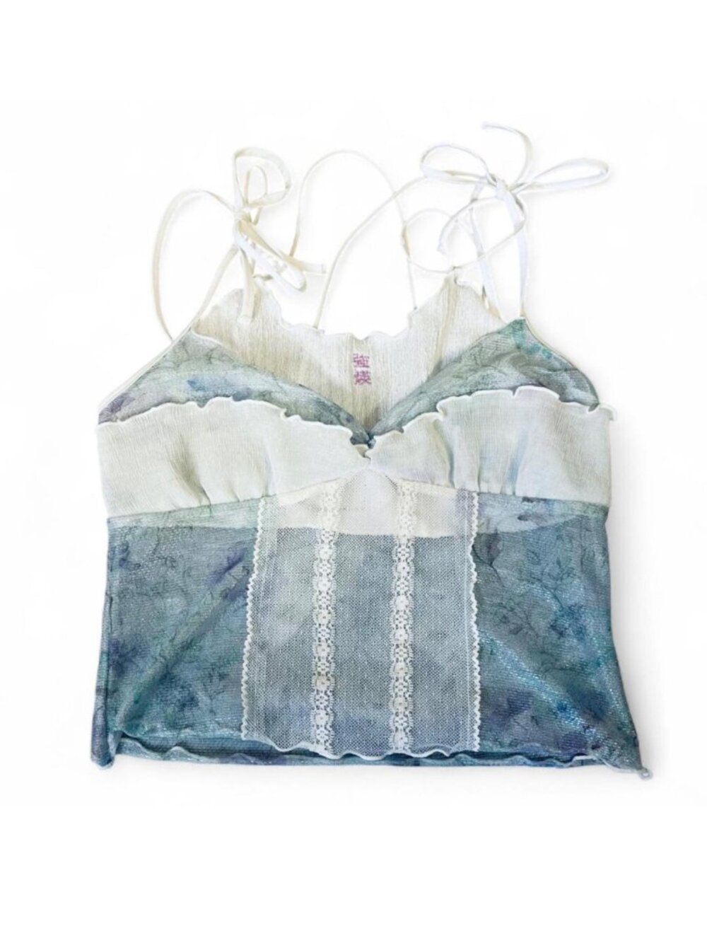 wegangyoung floral crop top XS